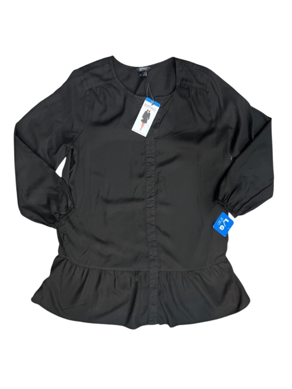 ☀️NWT Buffalo Long Sleeve Dress Black Size Large - Picture 2 of 14